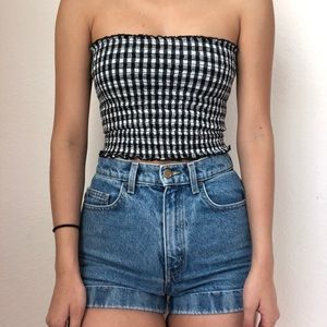 Brandy Melville Gingham tube top